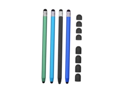 Lápiz Óptico 2 En 1 Para Pantallas Táctiles Con 8 Puntas De Repuesto, Compatible Con Tabletas Y Teléfonos Móviles.