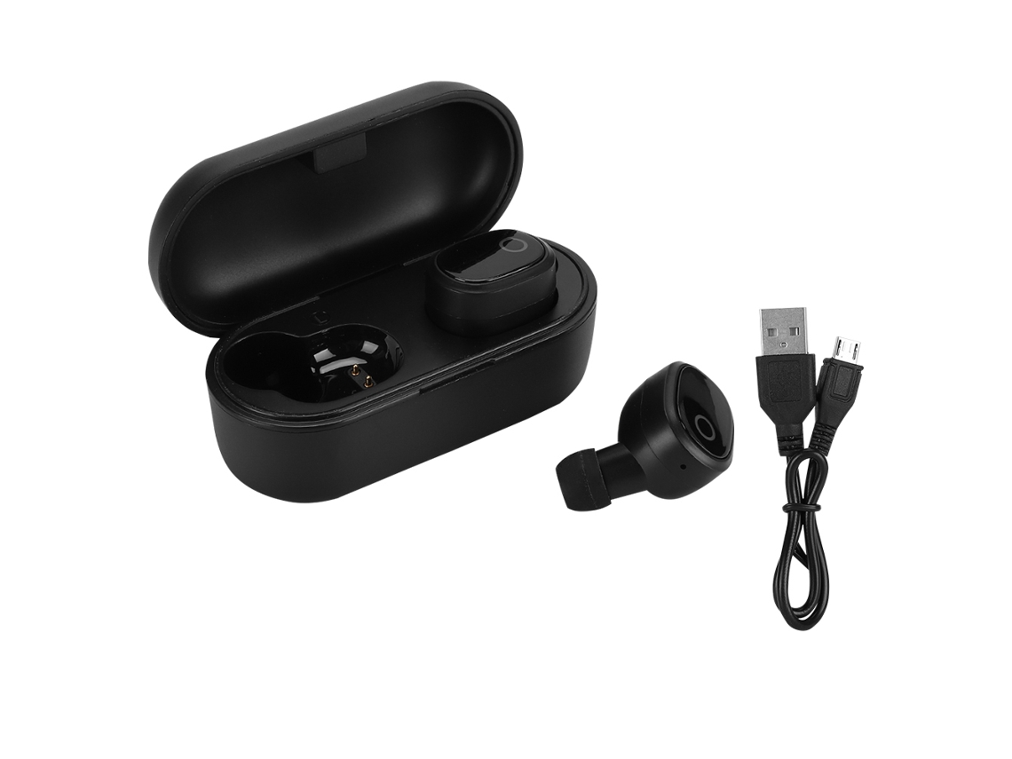 Auriculares Bluetooth EOOCOO TWS con conexión inalámbrica y batería de larga duración.