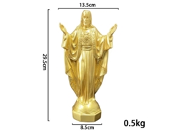 Nueva Escultura de Resina de la Virgen María, Ecológica, para Uso Interior y Exterior.