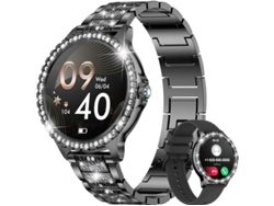 Reloj inteligente para mujer con Bluetooth, llamadas, monitor de actividad física de 1,32 pulgadas con presión arterial, oxígeno en sangre y frecuencia cardíaca. Bestvite
