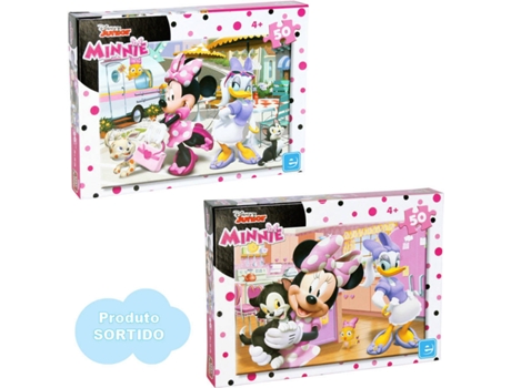 Puzzle Aleatorio DISNEY Minnie Mouse y Amigos II (Edad Mínima: 3 - 50 Piezas)