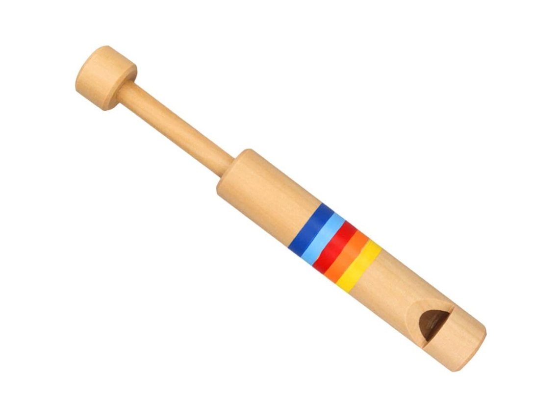 2026-silbato De Madera Para Niños Silbato De Tracción Y Empuje Juguete Educativo De Aprendizaje