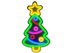 Rebe-luz De Neón Led Forma De Árbol De Navidad Lámpara Nocturna Usb Decoración Hogar Fiesta Boda Regalo Año Nuevo