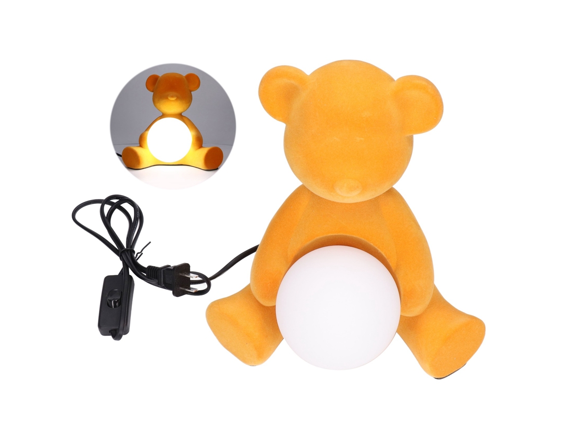 Lámpara de mesa LED con forma de oso de colores, 3 colores para decoración infantil