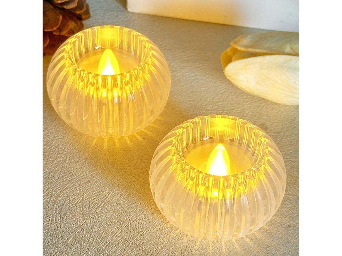 Vela LED para decoración de oficinas: ambiente acogedor sin los riesgos de las velas tradicionales - ORBITRA COMMERCE (a)