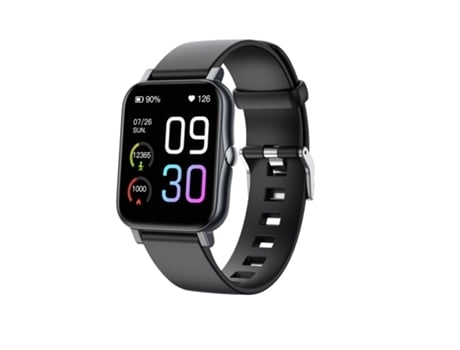 Smartwatch 1 Pantalla completa de 7 pulgadas 100 modos deportivos Duración de la batería de 25 días Negro AUJEZON