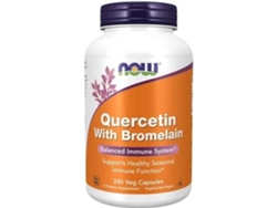Complemento Alimentar NOW Quercetina Com Bromelaína (240 cápsulas vegetais)