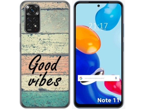 Carcasa Xiaomi Redmi Note 11 TUMUNDOSMARTPHONE Dibujos Madera 01 Multicolor