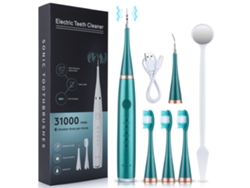 Cepillo de Dientes Eléctrico TRUMSEN X-6 Verde (31000 Rpm - 5 Modos - Recargable)