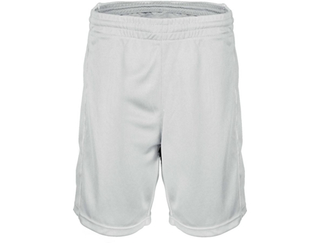 Pantalones Cortos para Hombre PROACT Baloncesto Blanco (XXL)