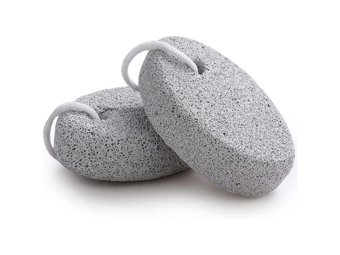 Piedra Pómez Natural Para Pies, 2 Unidades - Elimina Callos Y Piel Endurecida De Pies Y Manos - Blanca Y Roja