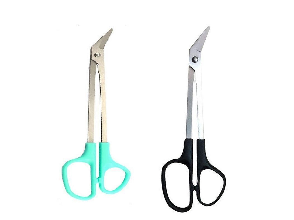 Juego de 2 cortaúñas con mango largo y agarre fácil, tijeras de belleza para pedicura y cuidado de la piel de los pies