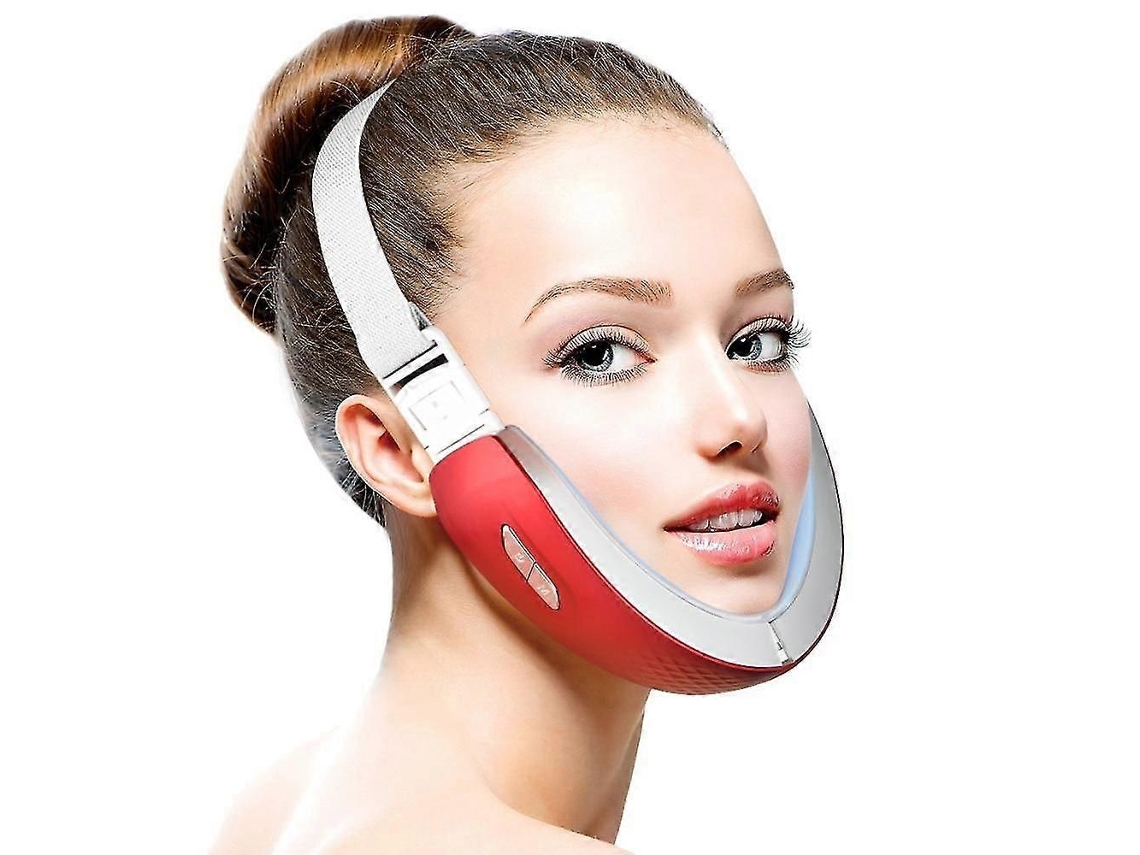 Dispositivo EMS para lifting facial con terapia de calor fotónico LED rojo y azul para adelgazamiento facial - Para uso estético