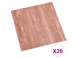 Maison Exclusive - Tablones De Suelo Autoadhesivos 30,5 X 30,5 Cm 20 Pcs Pvc Rojo