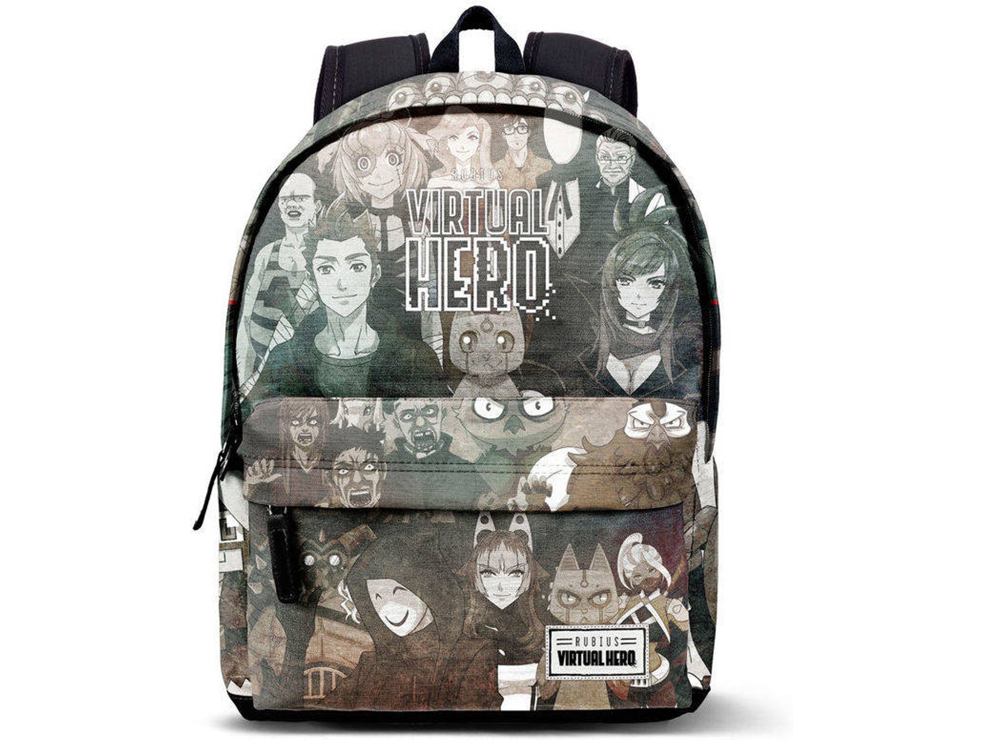 Mochila KARACTERMANIA Virtual Hero Gris Oscuro (42x30x20cm - Poliéster)