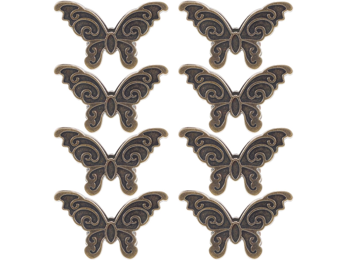 Juego De 8 Clips De Papel De Aleación De Zinc Color Bronce Estilo Retro