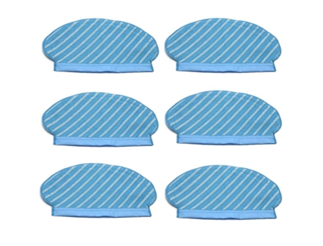 6pcs conjunto de esfregões de pano para aspirador de pó ecovacs deebot ozmo 920