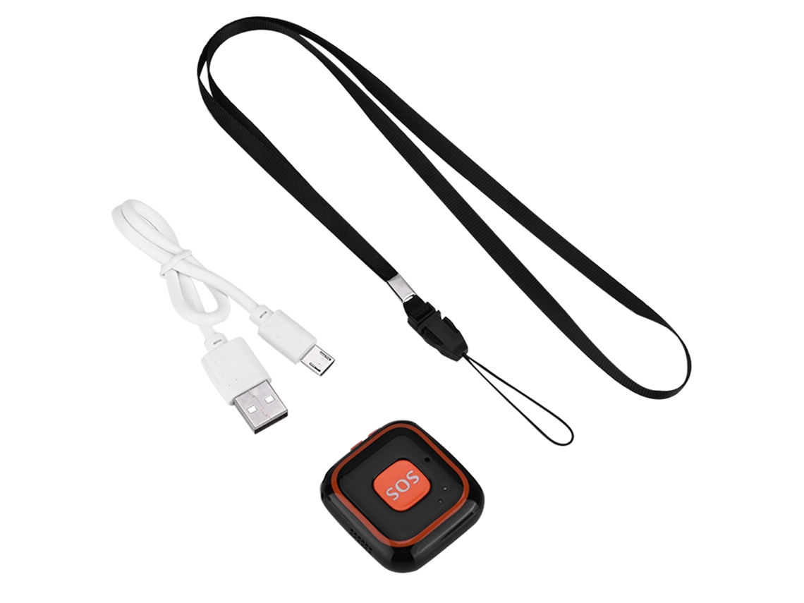 Mini Rastreador Gps Para Niños Con Alarma Sos Y Aplicación De Localización (negro)