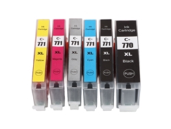 Kit de cartuchos de tinta negra y de color para Pixma MG5770 MG6870 TS5070 TS6070 TS8070