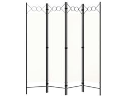 Biombo Divisor De 4 Paneles Blanco 160x180 Cm