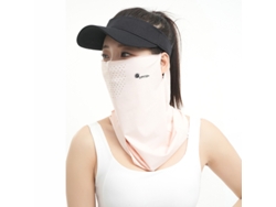Mascarilla de protección solar para exteriores, protección UV, tejido transpirable, rosa CZHHMART