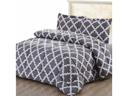 Juego de Edredón VERY LUCKY 2 Funda (Gris - Microfibra - 135/150/230x220 cm)