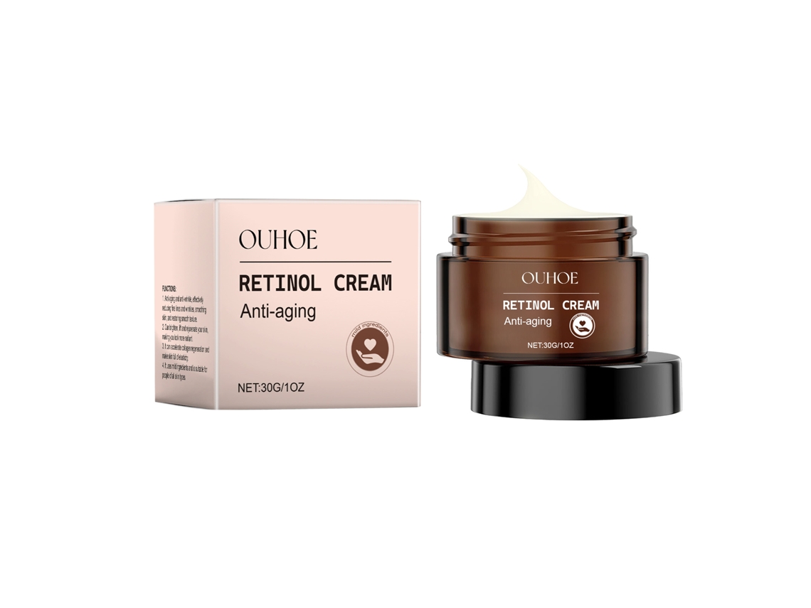 Crema de retinol con efecto reafirmante para la piel.