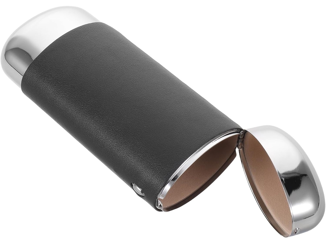 Estuche Rígido De Acero Para Gafas Con Cierre Seguro Y Elegante Diseño Retro, Resistente Para
