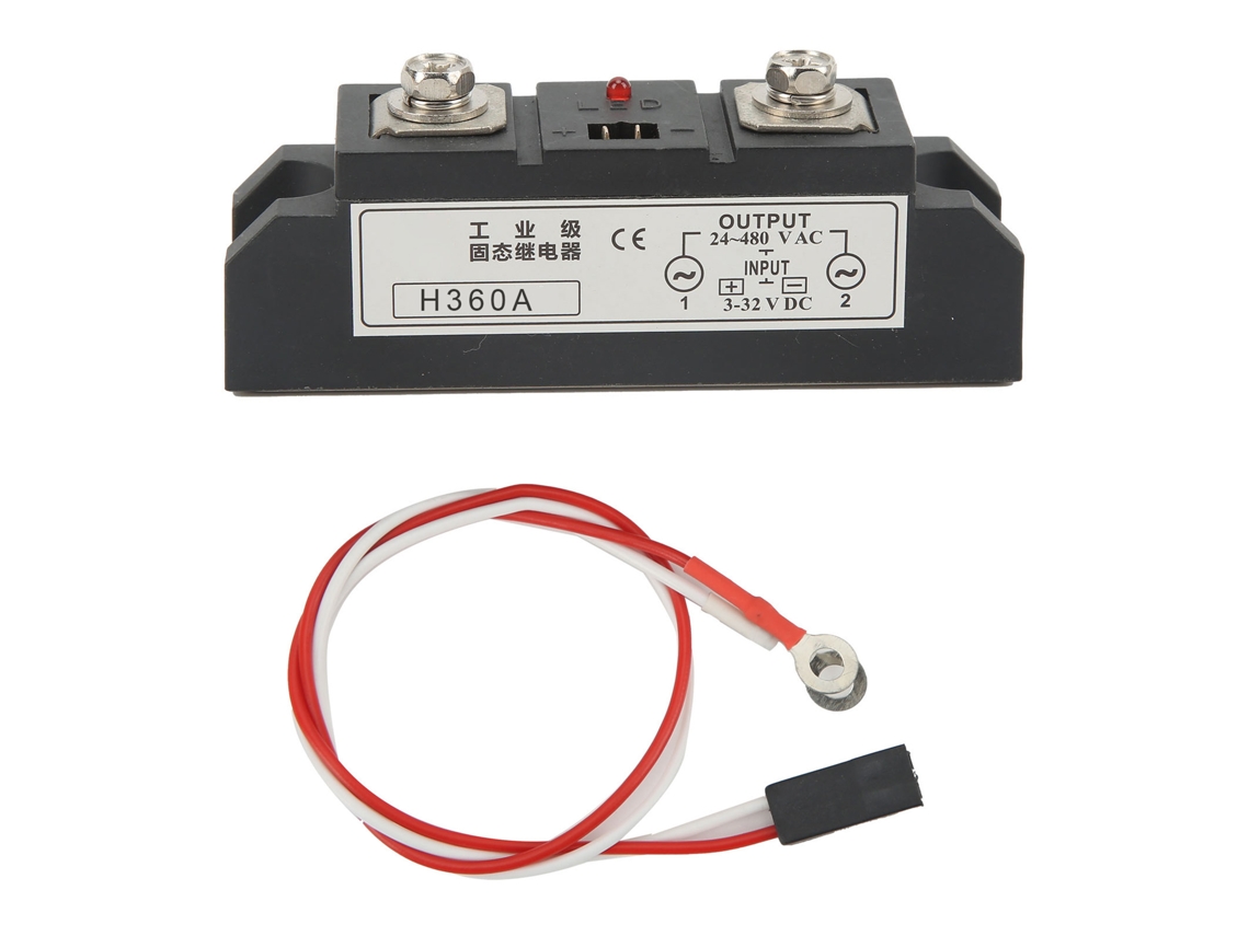 Relé Industrial De Estado Sólido (ssr) Con Indicador Led, Entrada De 3-32 V Cc, Salida De 24-480 V Ca.