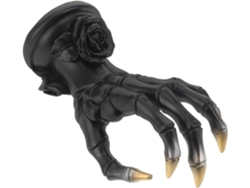 Soporte Anillos Resina Negra Forma Musculosa Decoración Gótica Única Fragante Artístico Organiza Joyas Relojes