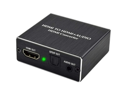 Extractor de audio HDMI 4Kx2K Convertidor HDMI a HDMI Spdif Toslink Adaptador óptico y de audio 3,5 mm Digital a analógico 4K Negro YIZHOOD