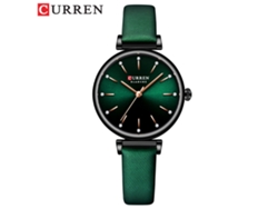 Relógio Feminino Pequeno E Moderno Com Pulseira De Couro Retrô (verde), Ultrafino E À Prova D'água.