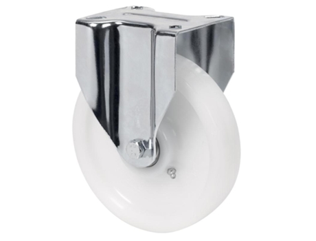 Rueda fija 4mm 17zvr150-ft nylon blanco extrafuerte eje liso ALEX