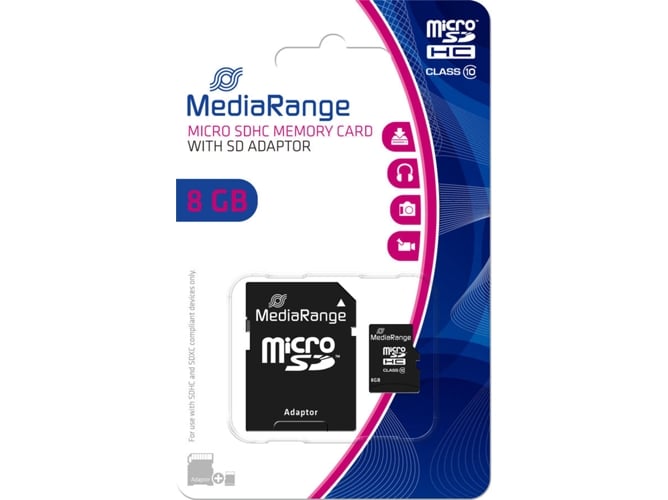 Tarjeta de Memoria MEDIARANGE 8GB MicroSDHC