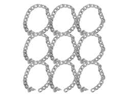 Cadena De Aluminio De 10 M Resistente A La Corrosión Para La Fabricación De Joyas Caseras.