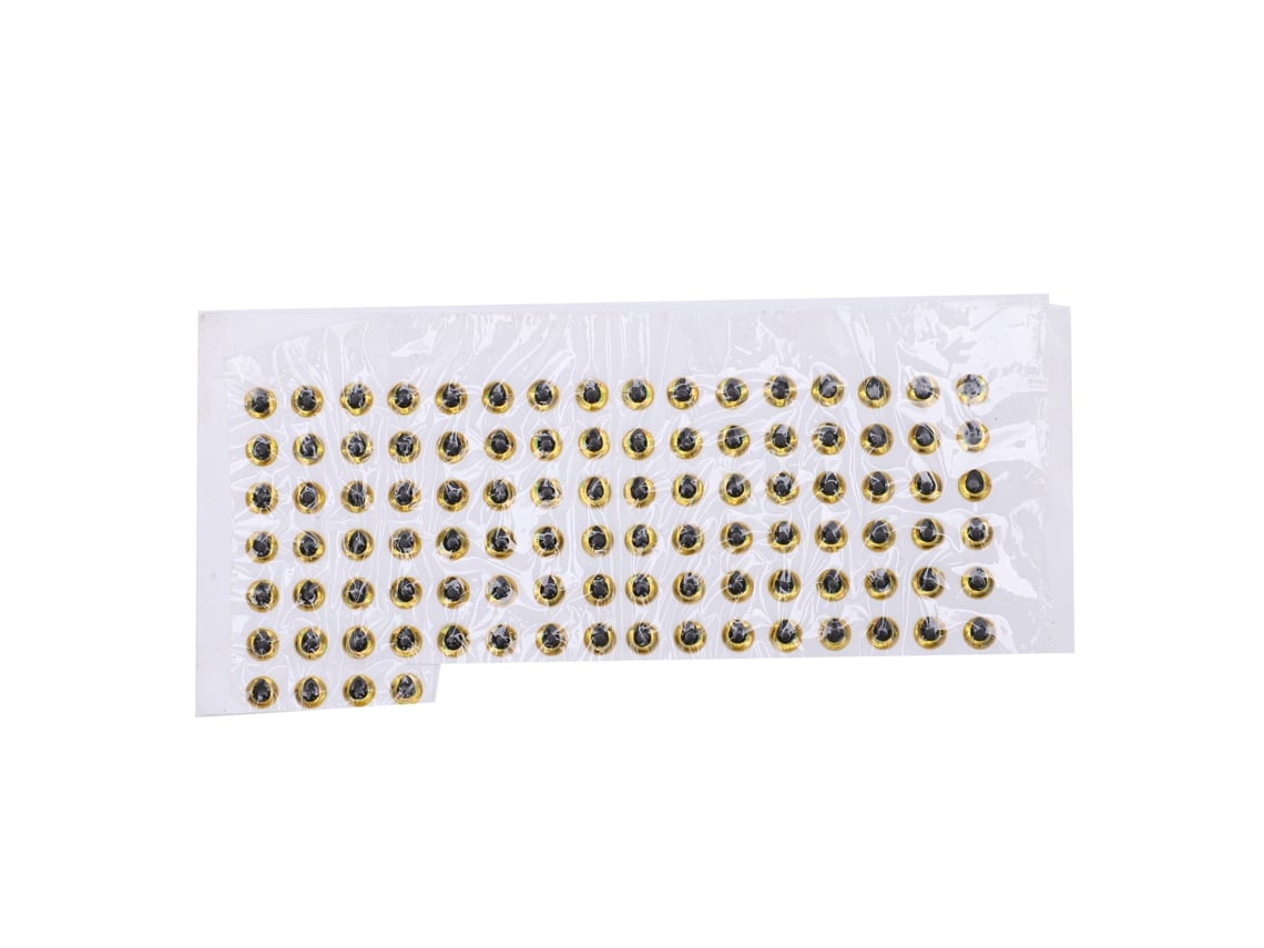 2026rebe-100 Ojos De Pez 4mm 3d Redondos Suaves Duraderos Ligeros Para Lures De Pesca Oro