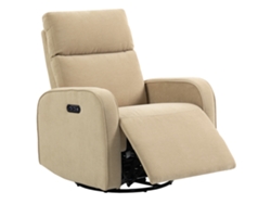 Sillón Reclinable Eléctrico Giratorio Y Mecedora Con Doble Motor Usb.