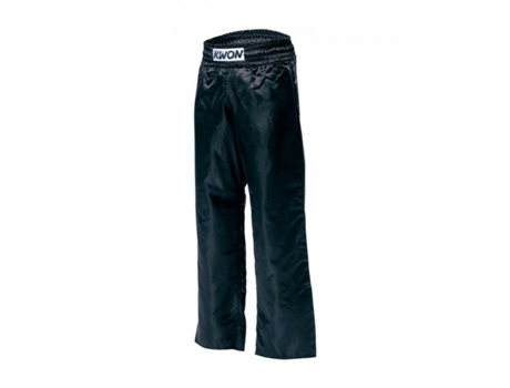 Pantalones para Kick-Boxing KWON (Niño Unisex - Negro - 140 cm)