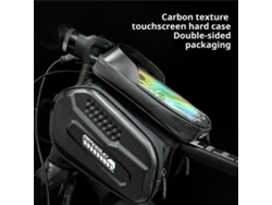 Negra Bengguo Bolsa Tubo Superior Bicicleta Pantalla Táctil Soporte Teléfono 6.5" Impermeable Reflectante Gran Capacidad Mtb