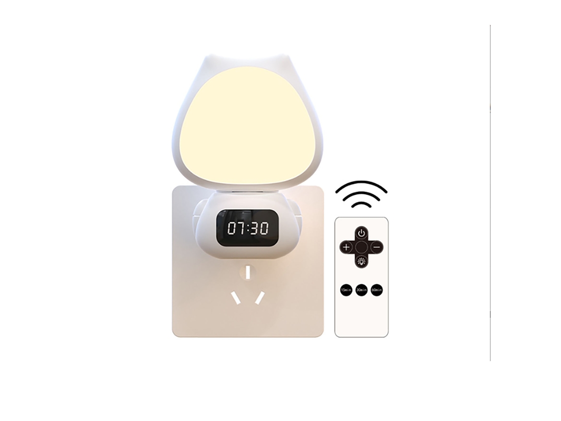 Bj-luz Noturna Led Bonita Para Bebês E Crianças, Regulável Com Controle Remoto, Rotatória, Plugue Ou Recarregável Para Quarto