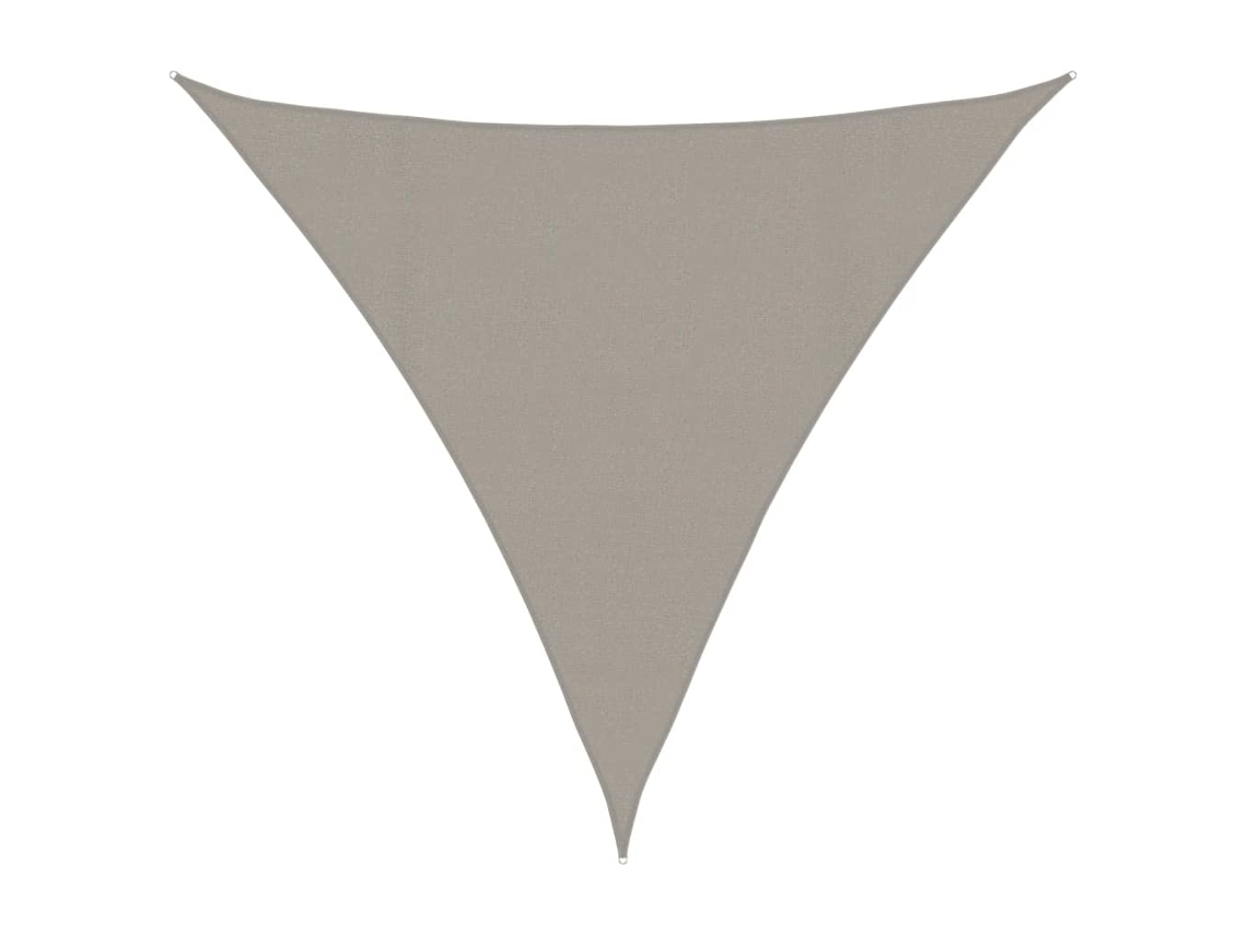 Toldo Vidaxl estilo vela gris (4,5 x 4,5 x 4,5 m)