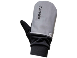 Guantes para Hombre CRAFT Mitenes Hybrid Weather Negro para Ciclismo (L)