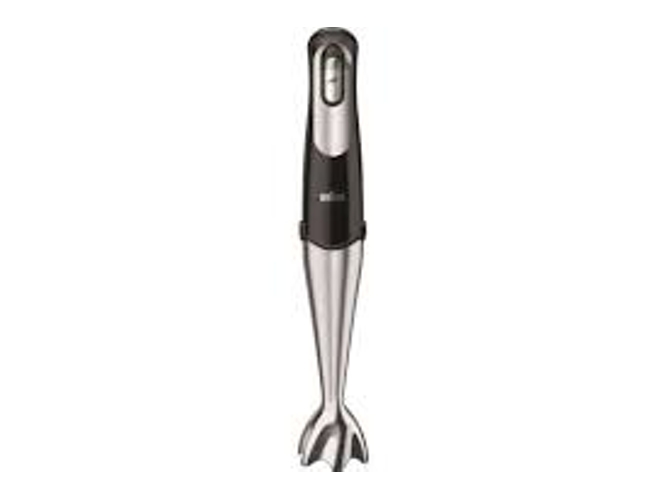 Batidora de Mano BRAUN Soup MQ700 (750 W - Negro y Plata)