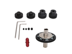 Juego De Engranajes Deslizantes, Acero Templado, 57t 0.8 Mod 20t 21t Para Coches Rc Arrma 1/10 1/8 4s Rojo