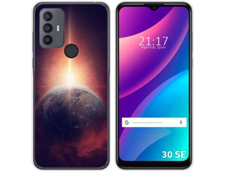 Carcasa para TCL 30 SE TUMUNDOSMARTPHONE Dibujos Tierra Multicolor