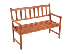 Maison Exclusive - Banco de jardín con cojín de 120 cm, madera maciza de acacia.