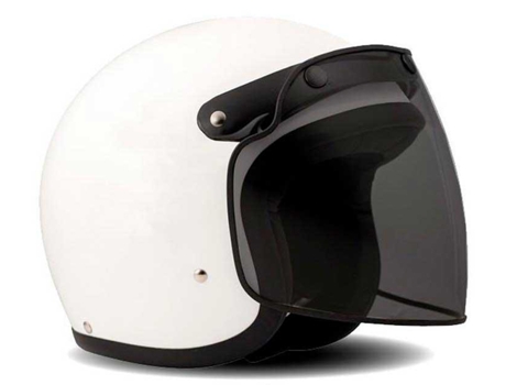 Visera Unisex DMD Vintage Flip Up Racer Multicolor para Motociclismo (Tamaño Unico)
