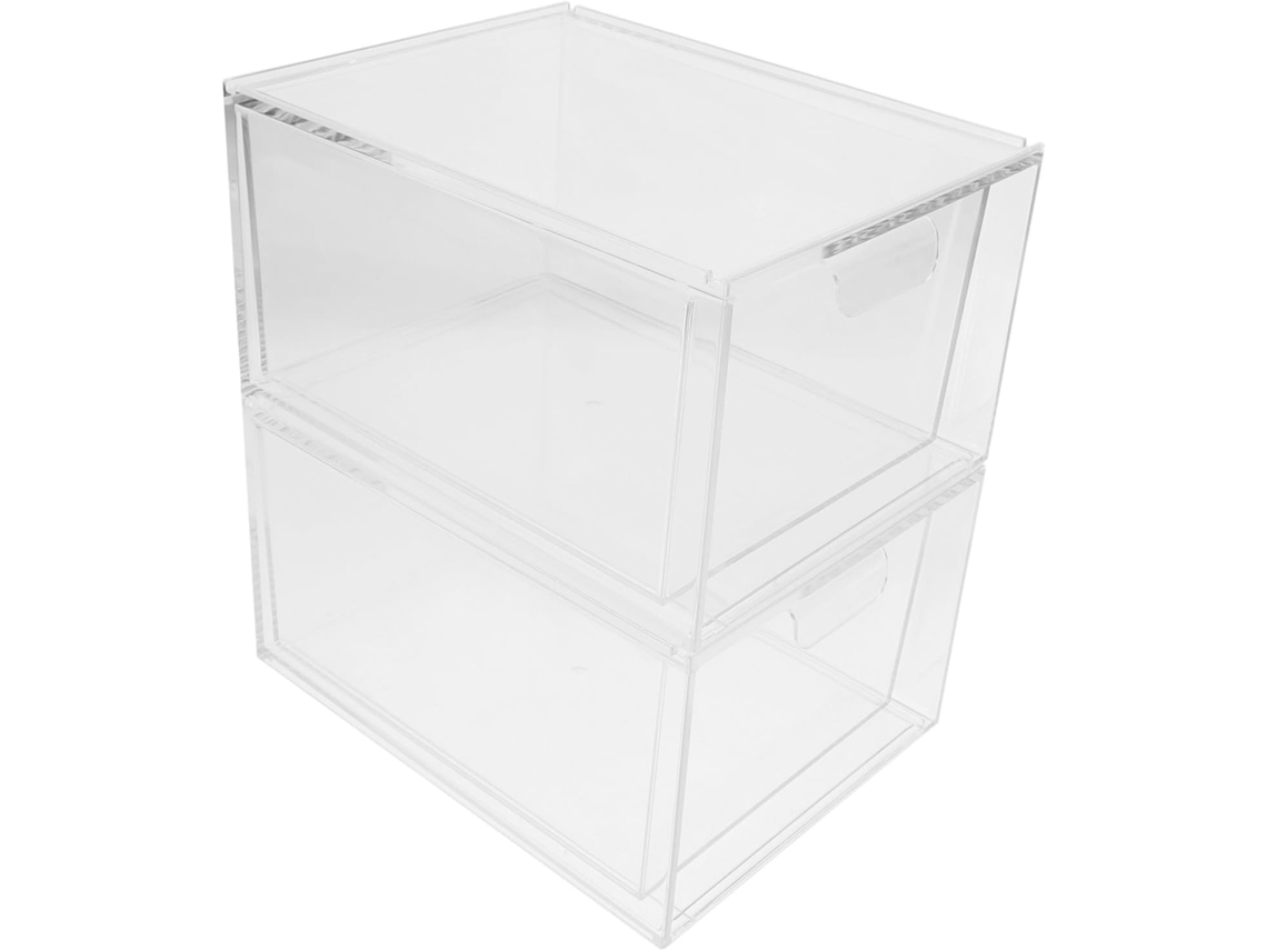 Juego de cajas de almacenamiento transparentes