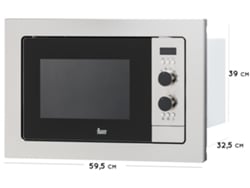Microondas Integrable TEKA MS 620 BIH (20 L - Sin grill - Inox) — 20 L | Sin grill | Interior: acero inoxidable