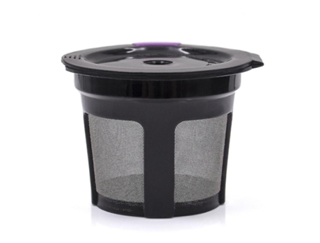 La taza reutilizable K-cup Shell K se puede llenar con una cápsula de café,a